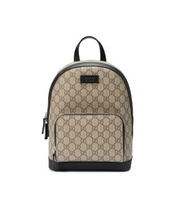 GUCCI 구찌 모노그램 로고 캔버스 및 가죽 백팩 429020-KLQAX-9772